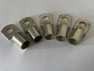 50-10 Tinned Copper Cable Lug 50mm2 Battery Terminal Connectors 1B&S 10mm - 5pcs • $21.95