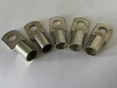 50-6 Tinned Copper Cable Lug 50mm2 6mm Hole Fuse Battery Connectors 1B&S - 5pcs • $21.95