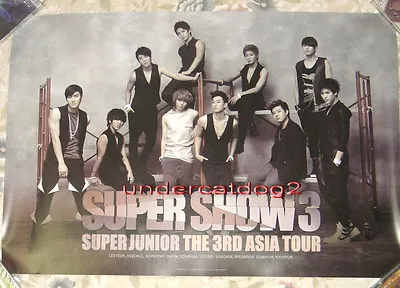 Super Junior SUPER SHOW 3 Concert Korean Promo Poster • $23.88