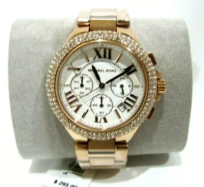 Michael Kors  MK6994 Camille Multifunction Gold Tone Chrystal's Watch NWT $295 • $129.99