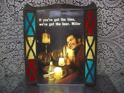 Miller Lighted Beer Sign Vintage 1970's • $99.99