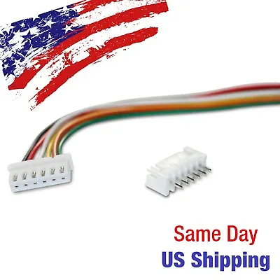 $5.92 • Buy JST XH2.54mm 6 Pin Singleheaded Wire Cable Connector Set Male Female PCB USA!