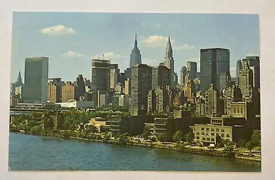 Vintage Mid Century Postcard View Of Manhattan Skyline New York City NY • $5.99