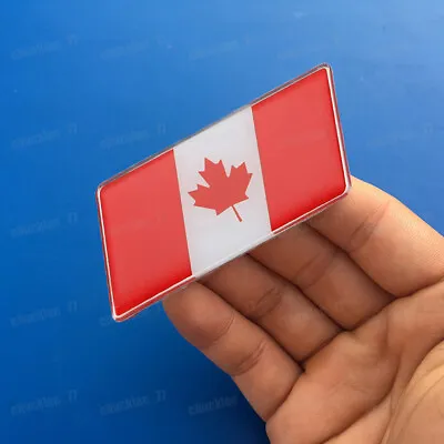 Canada Flag Emblem Badge Car Fender Decal Sticker Car Accessories 63X30mm • $6.79