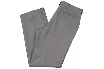 Haggar Mens Gray Magic Stretch Flat Front Straight Leg Dress Pants Size 30x30 • $15.99