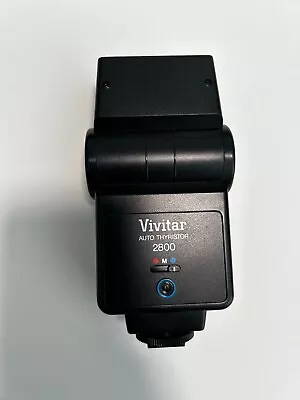 Vivitar Auto Thyristor 2800 Film Camera Flash Vintage Film Flash Shoe Mount • $14.62