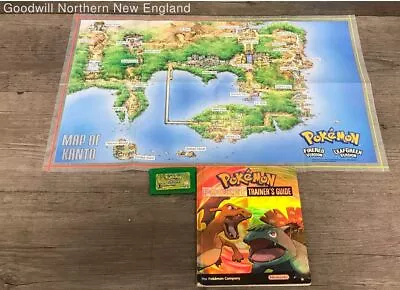 Pokemon Leave Green Nintendo Game Boy Advance Cart Tested Works With Map & Guide • $66