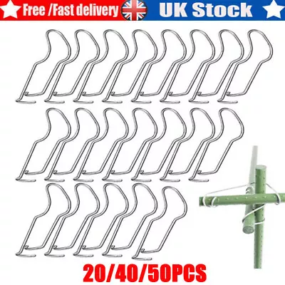 20-50X Plant Connecting Buckles Vegetable Trellis Wire Clip Plant Cage Connector • £7.59