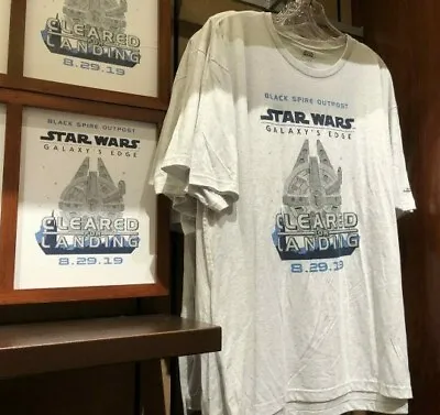 $11.16 • Buy Disney World Star Wars Galaxy’s Edge Opening Day Passholder L T-Shirt Official 