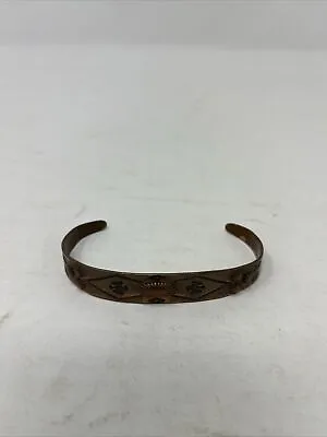 Vintage Bell Trading Post Copper Southwest Cuff Bracelet Thunderbirds Arrows • $22.99