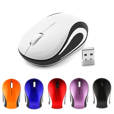 2.4GHz Mini Wireless Mouse Cute Cordless Portable Optical Mice For PC Laptop UK • £5.40