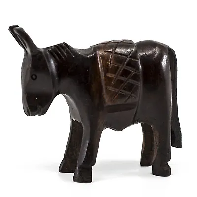 $12.99 • Buy Unique Hand Carved Ironwood Donkey Burro Mule Figurine Wood Carving 2.5  Long