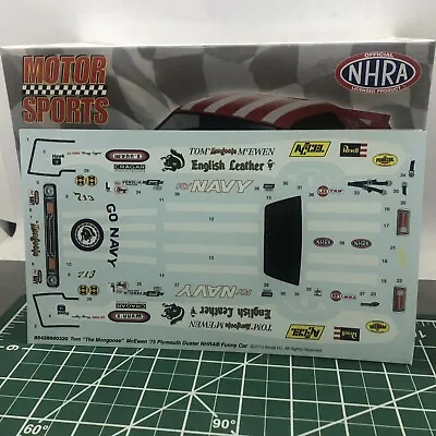 RVL McEwen Mongoose Duster Funny Car Drag Race Decal Sheet 1:25 LBR Model Parts • $10.90