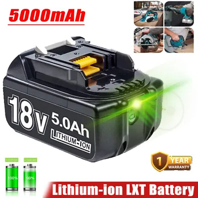 For Makita BL1860 18V Battery BL1850 LXT Lithium-Ion 5.0Ah Battery BL1830 / LED • £19.59