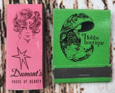 Vtg HAIR STYLE Matchbook Box Cover Collectors LOT Dumont’s Hobbs Beauty Japan • $3.59