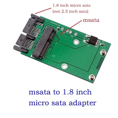 Mini PCIe PCI-e MSATA SSD To 1.8  Micro SATA Adapter Converter Card PCBA • $6.90