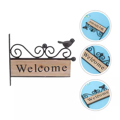  Vintage Metal Signs Farmhouse Door Bird Welcome Wall-mounted • £13.99