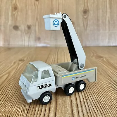 Vintage TONKA BELL Telephone System Lineman Truck Crane Bucket Metal Plastic Toy • $14.99