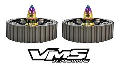 Vms Racing Cam Gear Bolts W/ Bullets Neo Chrome For Honda Prelude Dohc H22 H23 • $29.95