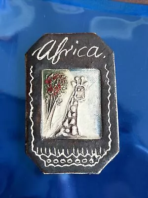 Map Of Africa  Refrigerator Magnet - Black • $7