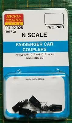 N Micro Trains 001 02 025 Passenger Car Couplers 1017-2 • $13