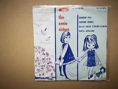 The Ernie Sisters   Bangun Pagi    Malay Garage  Singapore 1963 Mega Label EP • $85