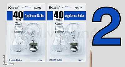 4—6 Pcs Appliance Light Bulbs Refrigerator Freezer Oven Microwave Fridge A15 40W • $11.38
