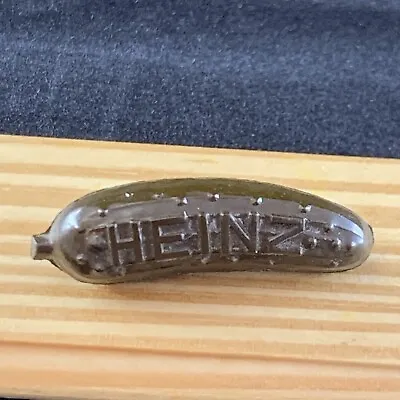 Vintage Green Plastic Heinz Pickle Promotion  Advertising Pin • $3.99