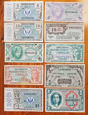 Lot Of 10 Mpc Notes Circulated Variety • $20.50