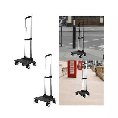 Luggage Trolley Handle Luggage Cart With Wheels For Travel Hiking Office Use • $92.66