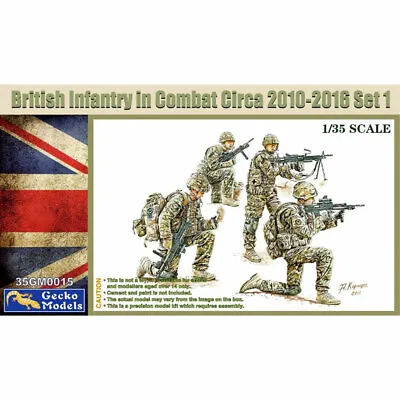 Gecko Models 1/35 British Infantry In Combat Circa 2010-2016 - 35GM0015 • £18.98