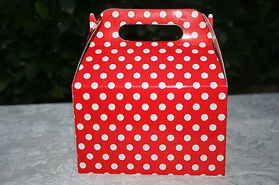 Polka Dot Minnie Mickey Birthday Treat Goody Favor Boxes Party Supply You Pick • $11.99