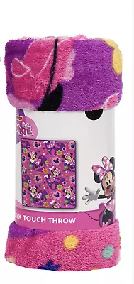 Minnie Mouse Soft Silky Fleece Throw 40 X50  Kids Blanket • $17.99