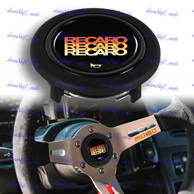 Brand New Horn Button JDM RECARO Racing Fits MOMO NRG RAID Steering Wheel Sport • $25.88