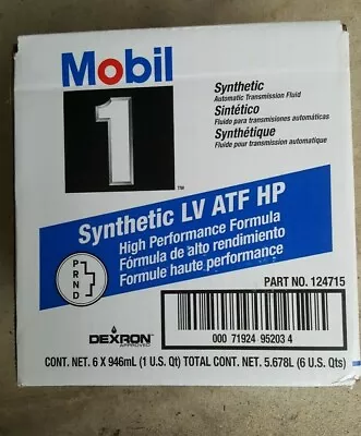 Mobil 1 Hp Synthetic Lv Atf Transmission Fluid 8l90 8l90e Camaro Silverado  Gmc • $33.88