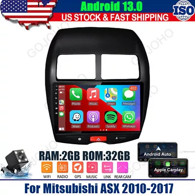 10  Apple Carplay Radio GPS Navi Stereo Android 13 For 2010-2017 Mitsubishi ASX • $140.99