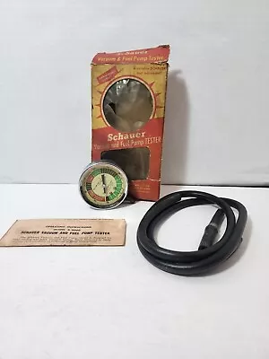 Qty 2 COMPRESSION GAUGE/SCHAUER VACUUM/FUEL PUMP TESTER USED • $24.95