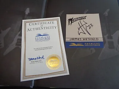 Metallica James Hetfield Messengers Signed/autograph Book & Coa ..in Stock • £225