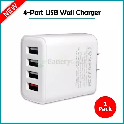 4 Port USB Charger Multi USB Charging Station Dock Desktop Universal US Plug • $8.29