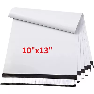 100 Pack White Poly Mailers Shipping Bags Envelopes Packaging Premium Bag 10x13 • $13.76