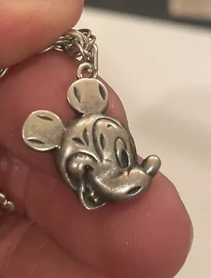 Vintage Disney Sterling Silver Mickey Mouse Charm • $25