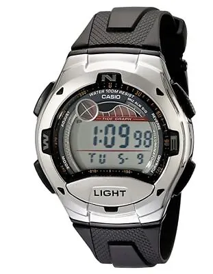 Casio Men's Quartz Tide Graph Moon Data Digital Day-Date 42mm Watch W753-1AV • $28.99