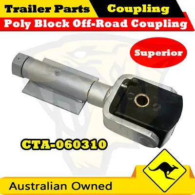 $99 • Buy Superior Poly Block Off-Road Coupling Trailer Hitch Weld On Type - 3000kg Rating