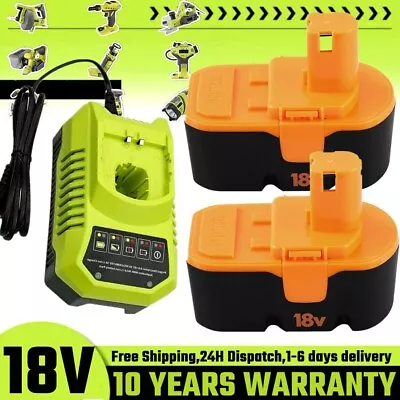 1/2Pack For Ryobi 18V ONE PLUS 18 Volt Ni-Mh Battery P100 13022 ABP1801 /Charger • $45
