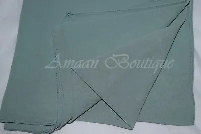 Chiffon Scarf Hijab Premium Quality Georgette Plain Shawl Wrap Summer 120+ Colou • £4.25