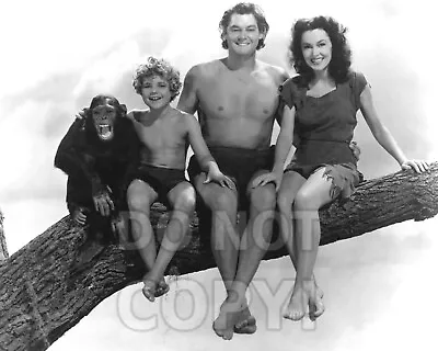 8x10 Photo Tarzan Jane Chita & Boy Publicity Photo Maureen O'Sullivan 1934 • $13.45