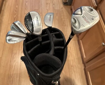 $60 • Buy Warrior Custom Golf 9 Wood, 5 Hybrid, SW, LW, Putter, & Carry Stand Golf Bag!