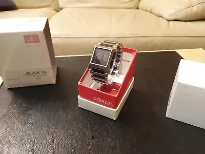 £130 • Buy Vintage Nixon The BLOCK SS Digital Watch Stainless Steel
