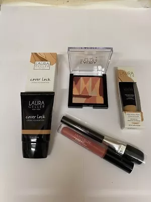 Laura  Geller 5 Piece Make Up Set -artistry Blusher- Olive Concealer • £13.75