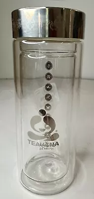 TEAVANA HARMONY Double Wall Glass Tumbler Infuser 11 Oz Stainless - No Strainer • $16.25